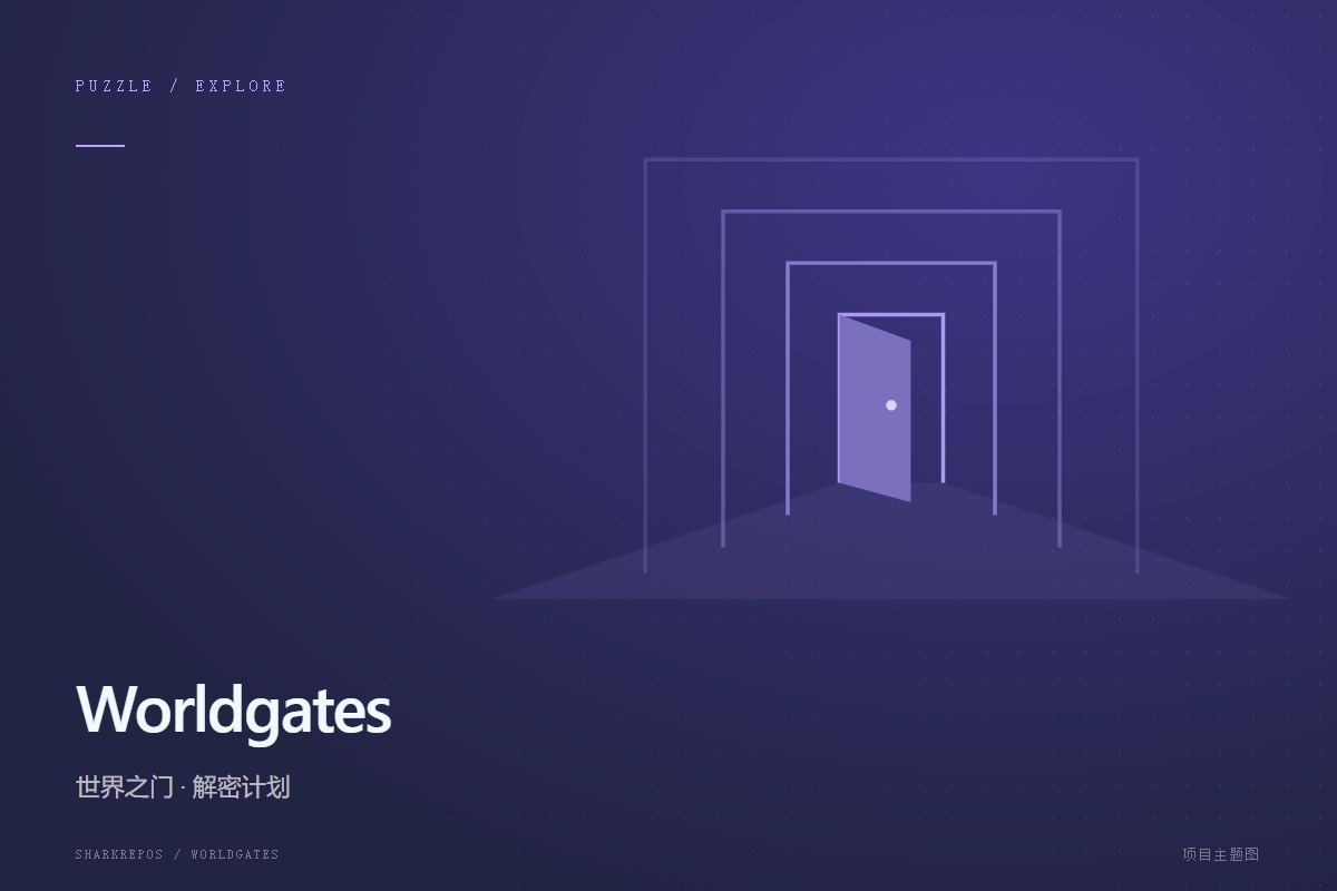 Worldgates 主题封面：层层通往远处的门